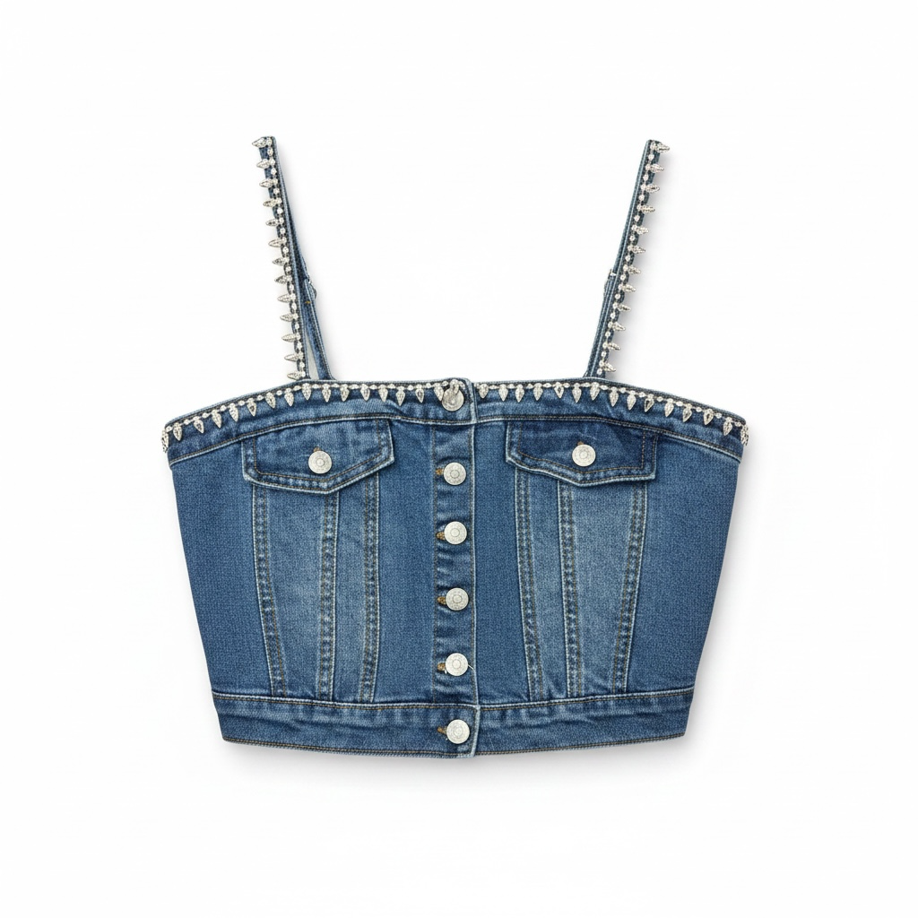 Crystal Embellished Corset Top size Medium NEW WITH TAGS