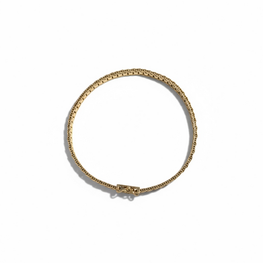 14k Beveled Bracelet