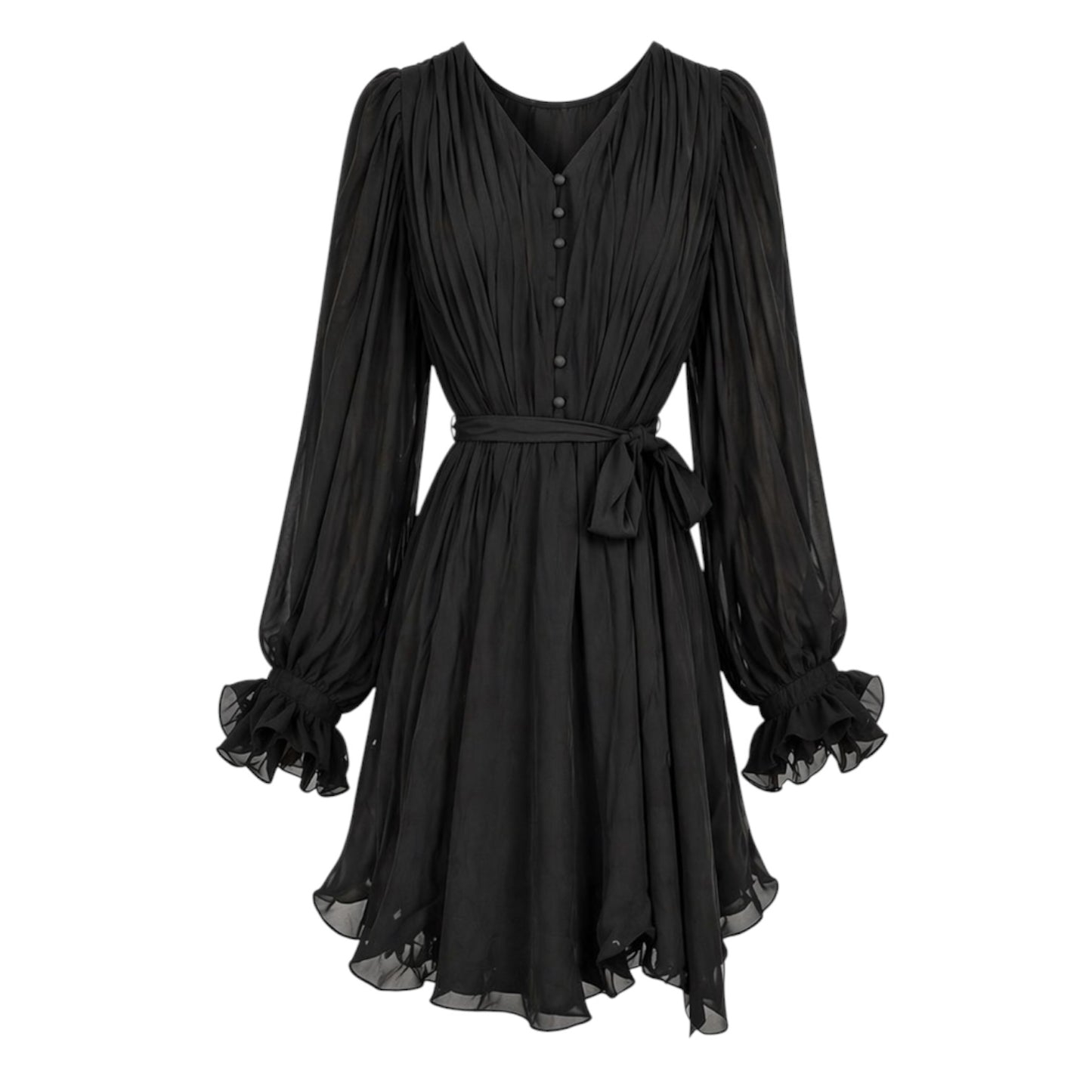 Chiffon Belted Mini Dress size XS