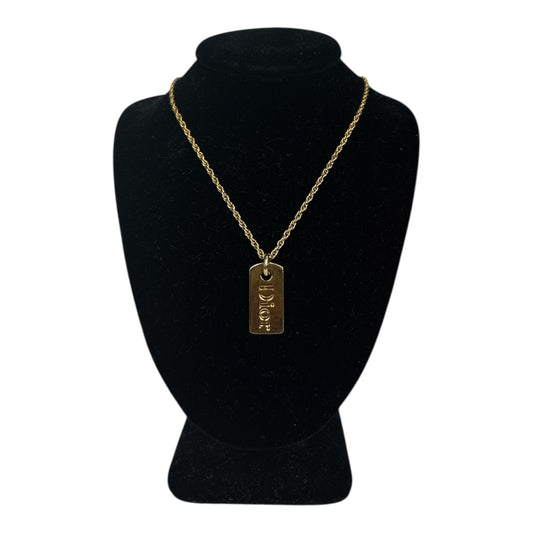 Logo Plate Necklace