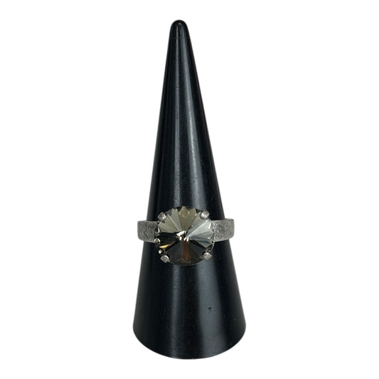 Silver Night Rivet Ring size 8