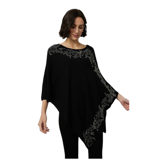 Handkerchief Hem Top Poncho One Size