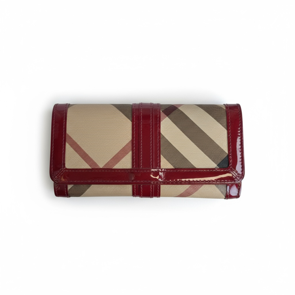Patent Leather Zip Wallet