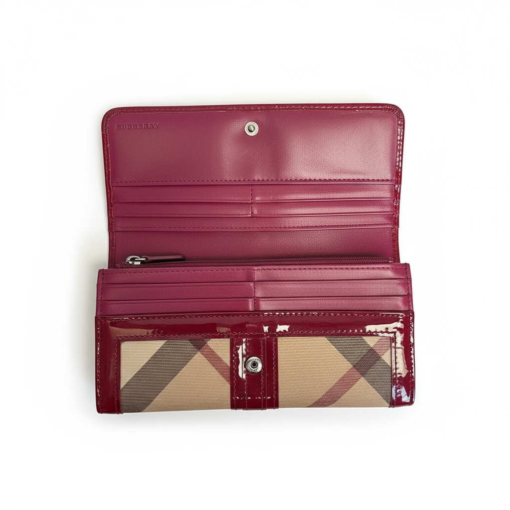 Patent Leather Zip Wallet