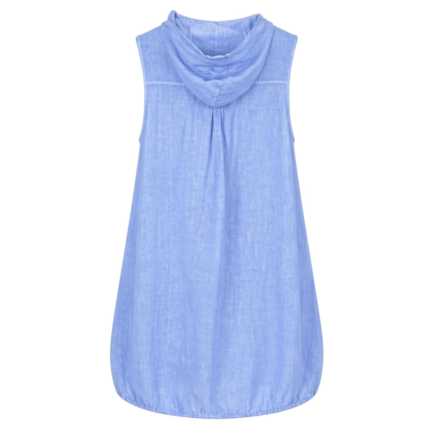 Hooded Linen Tunic Top size S