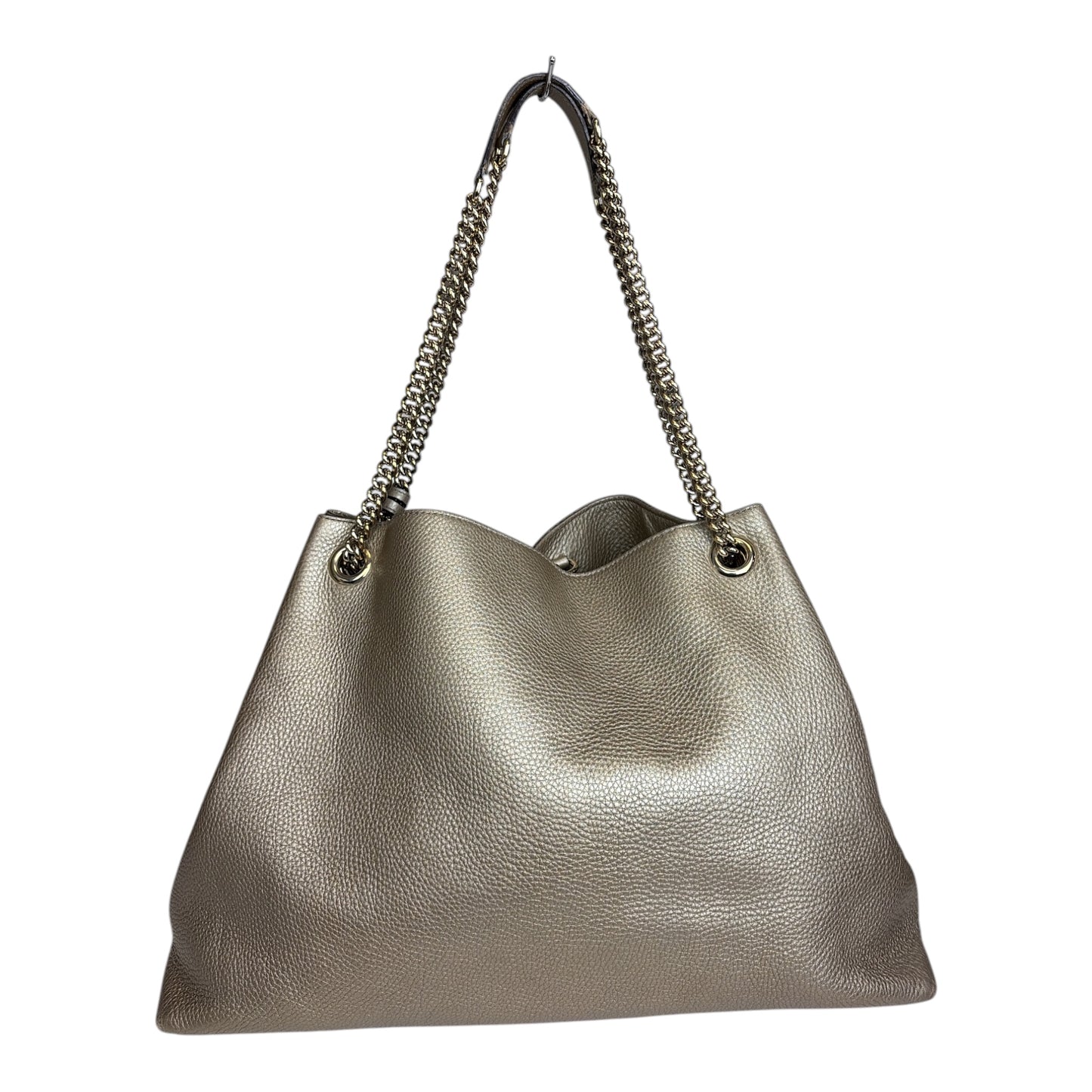 Metallic Soho Chain Tote Bag