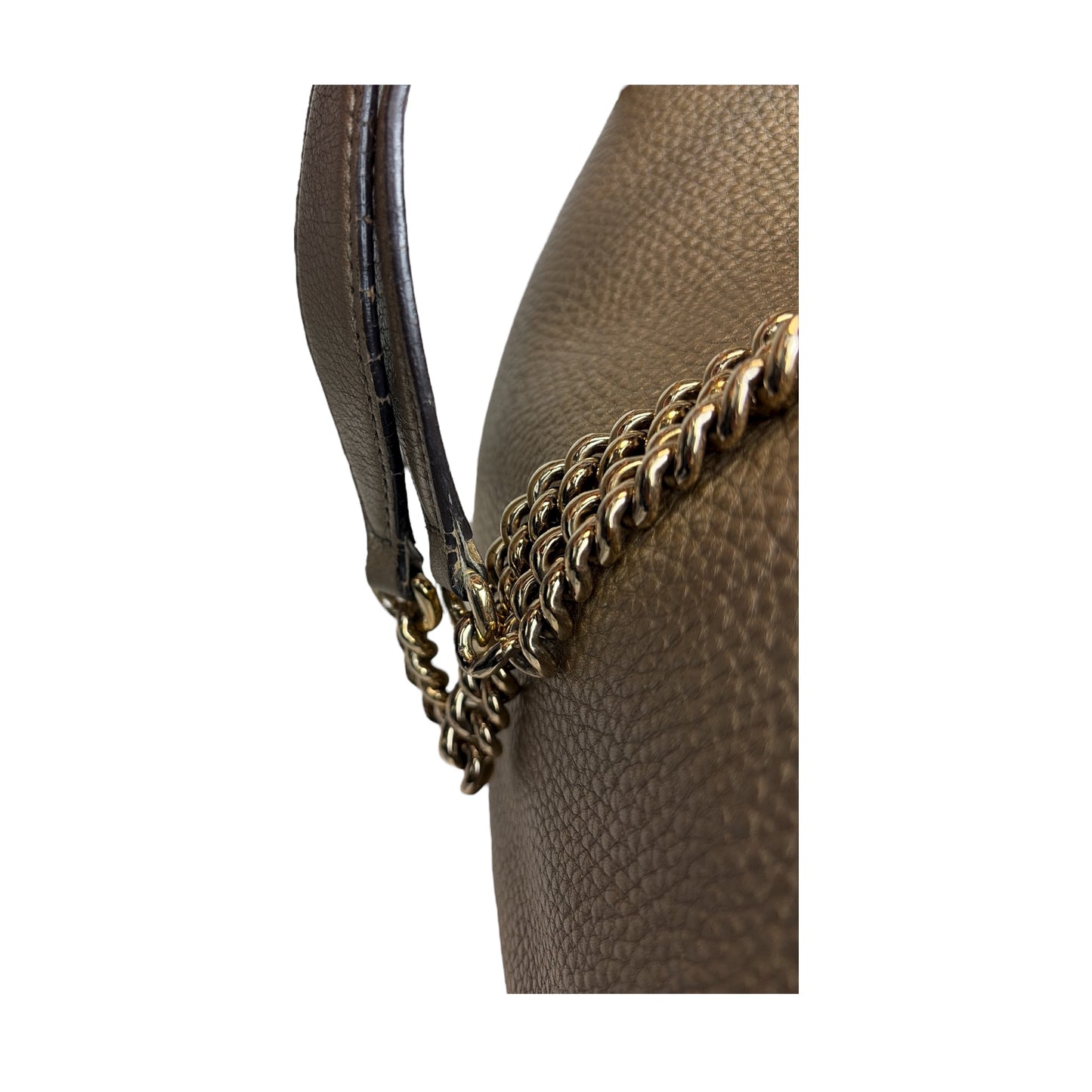 Metallic Soho Chain Tote Bag