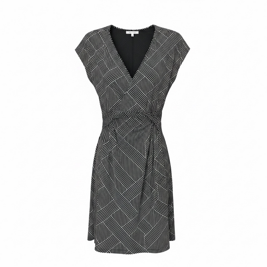 Geometric Wrap Front Dress size 8