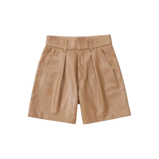 Faux Leather Tailored Shorts XSmall