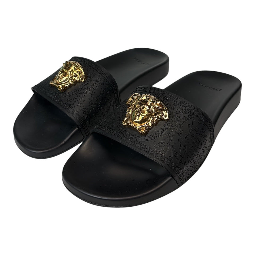 Medusa Head Plaque Slide Shoes size 39.5