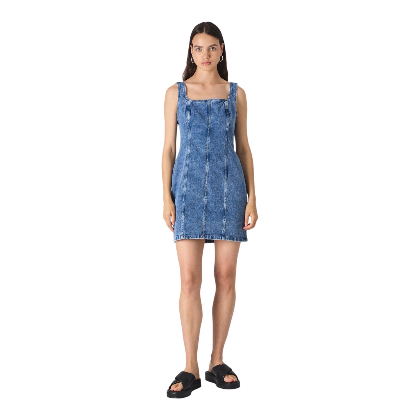 Wide Strap Denim Dress size Small