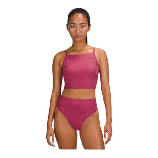 Ribbed High-Neck Long-Line Top *B/C Cups size XSmall