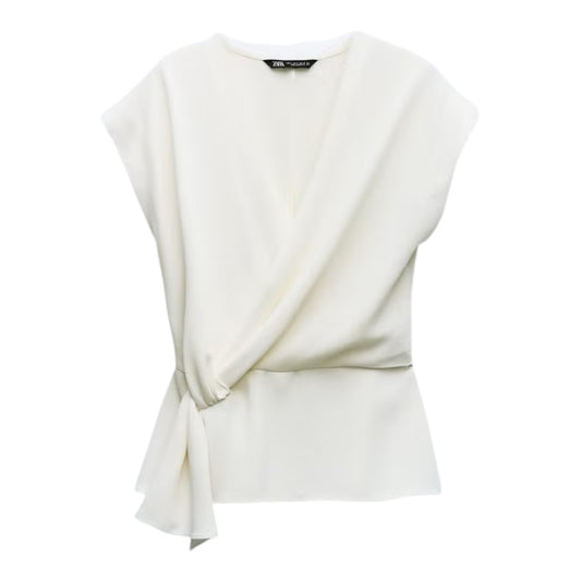 Ruched Waist Blouse size Medium
