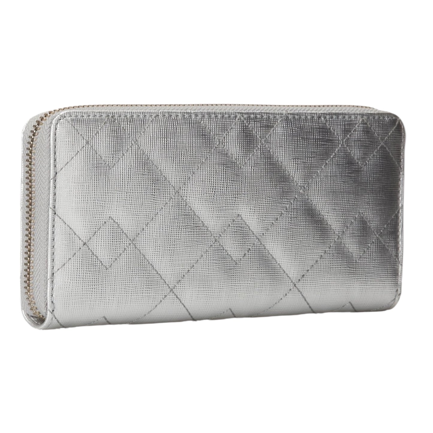 Quilted Metallic Wallet