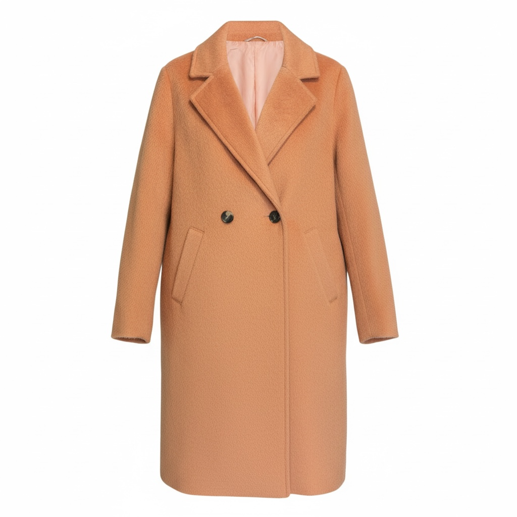 3/4 Faux Fur Pea Coat size Small