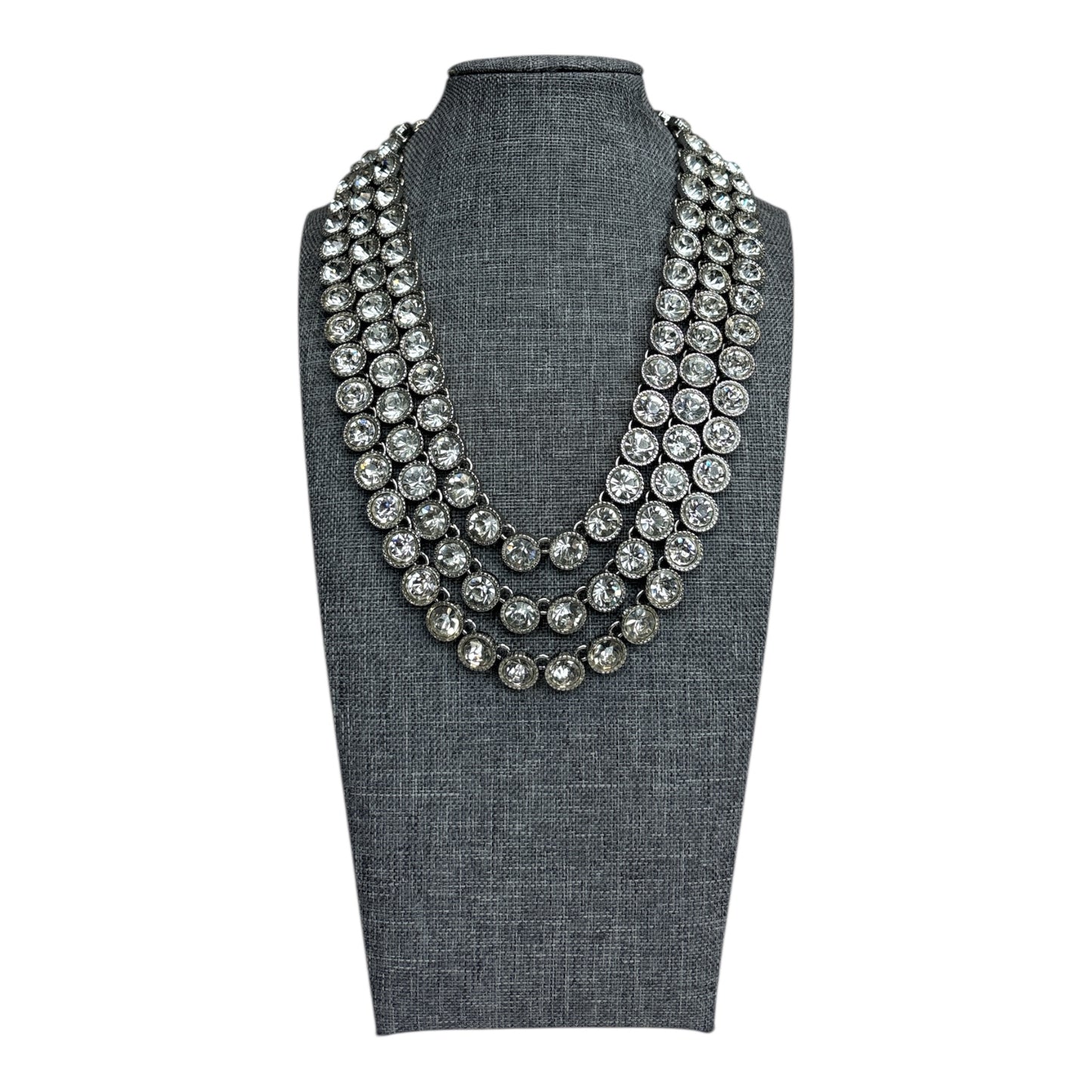 3 Strand Crystal Necklace