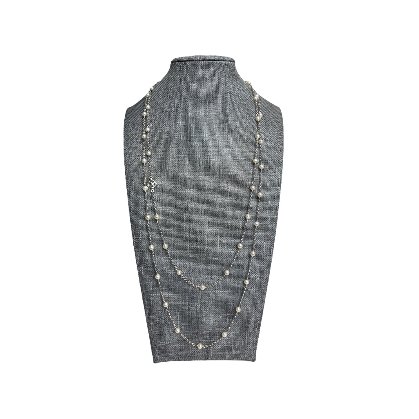 Pearl Station Long Necklace