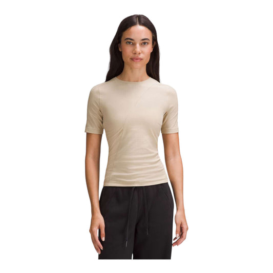 Asymmetrical Ribbed Cotton T-Shirt size 8