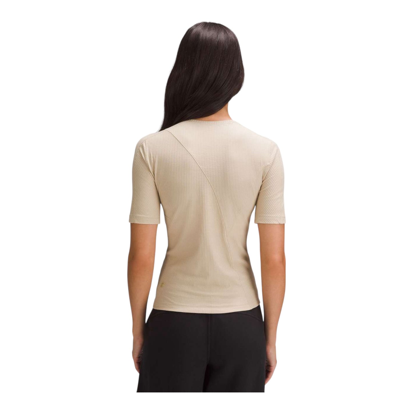 Asymmetrical Ribbed Cotton T-Shirt size 8