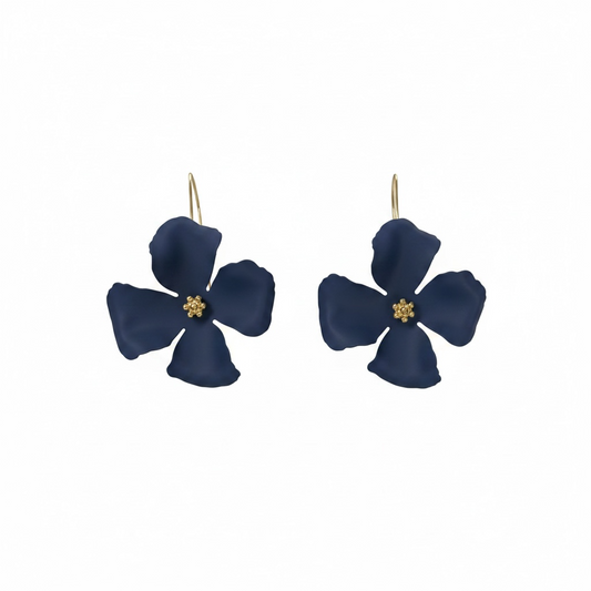 Metal Flower Earrings