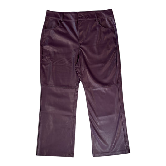 Stretch Vegan Leather Pant size Large