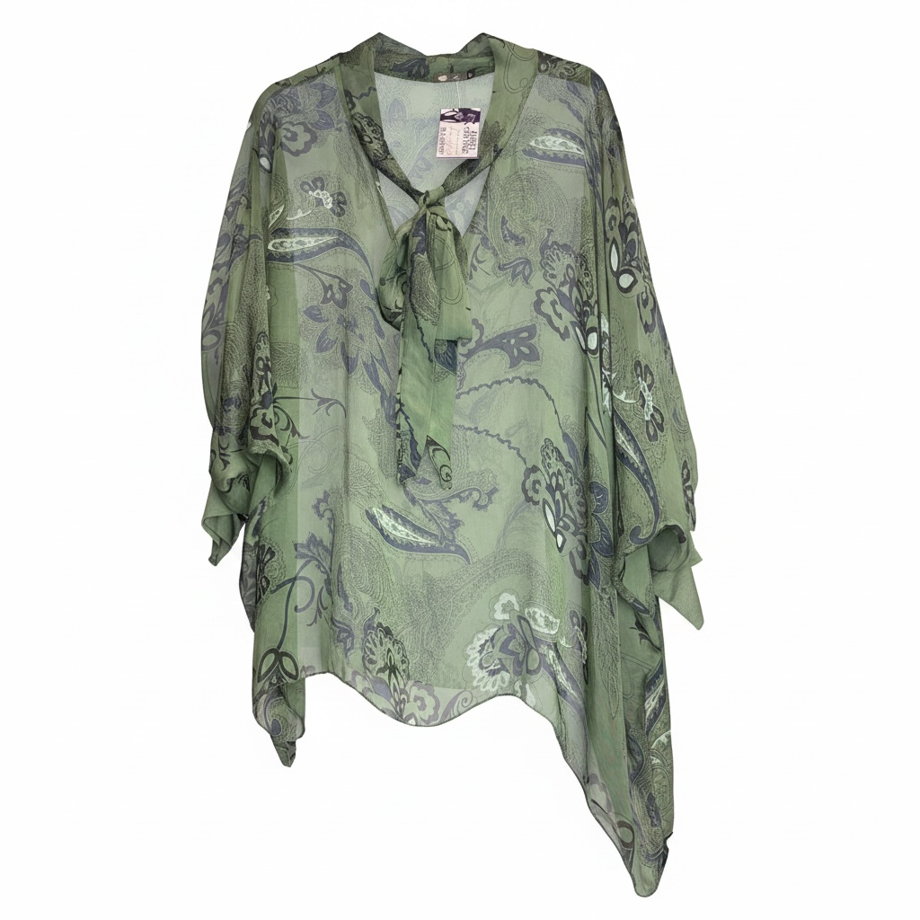Tie Neck Sheer Top size XLarge