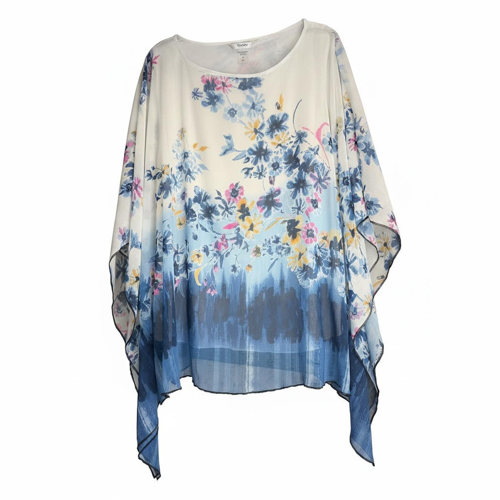 Sheer Floral Top size 3x