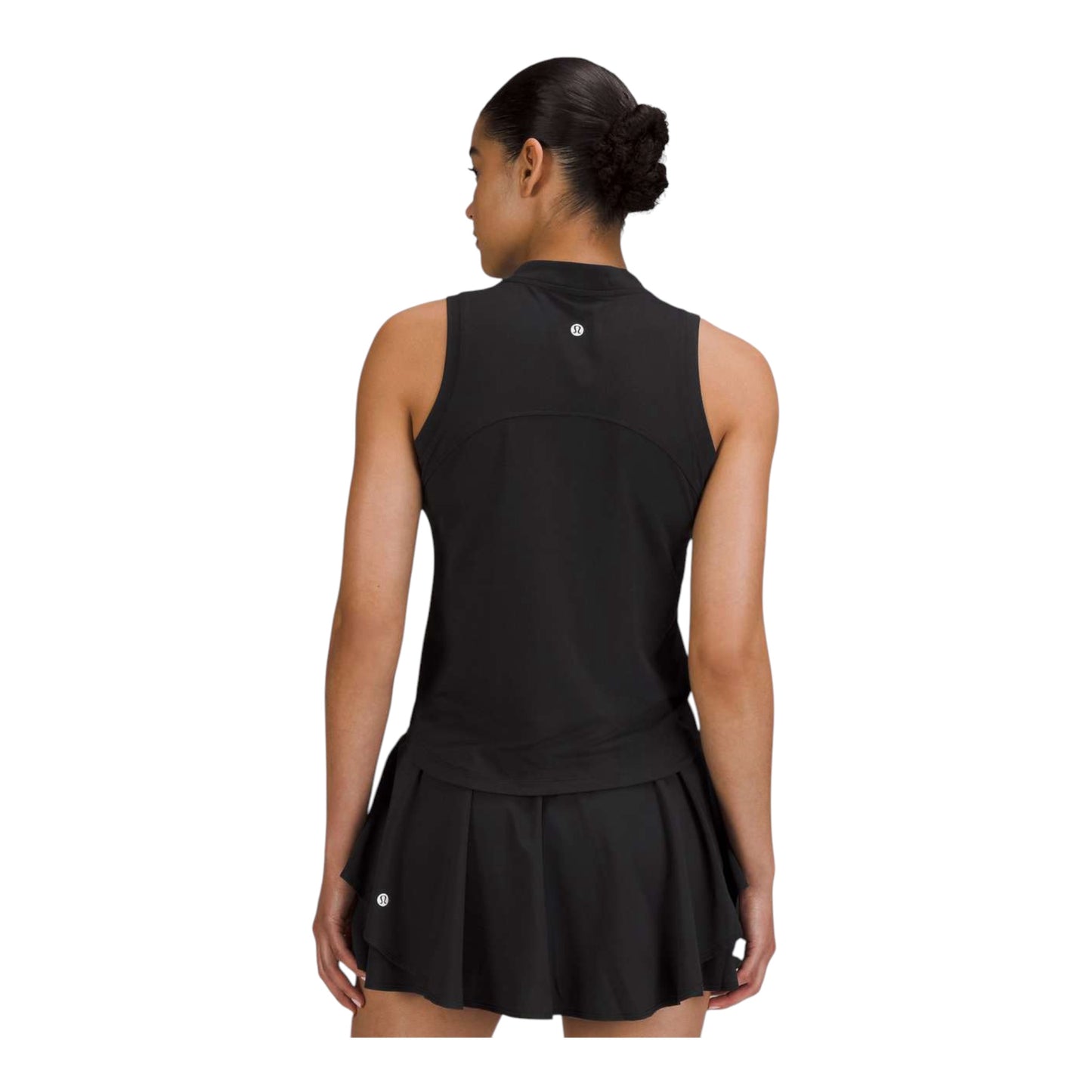 Front-Zip Mock-Neck Tennis Tank Top size 6