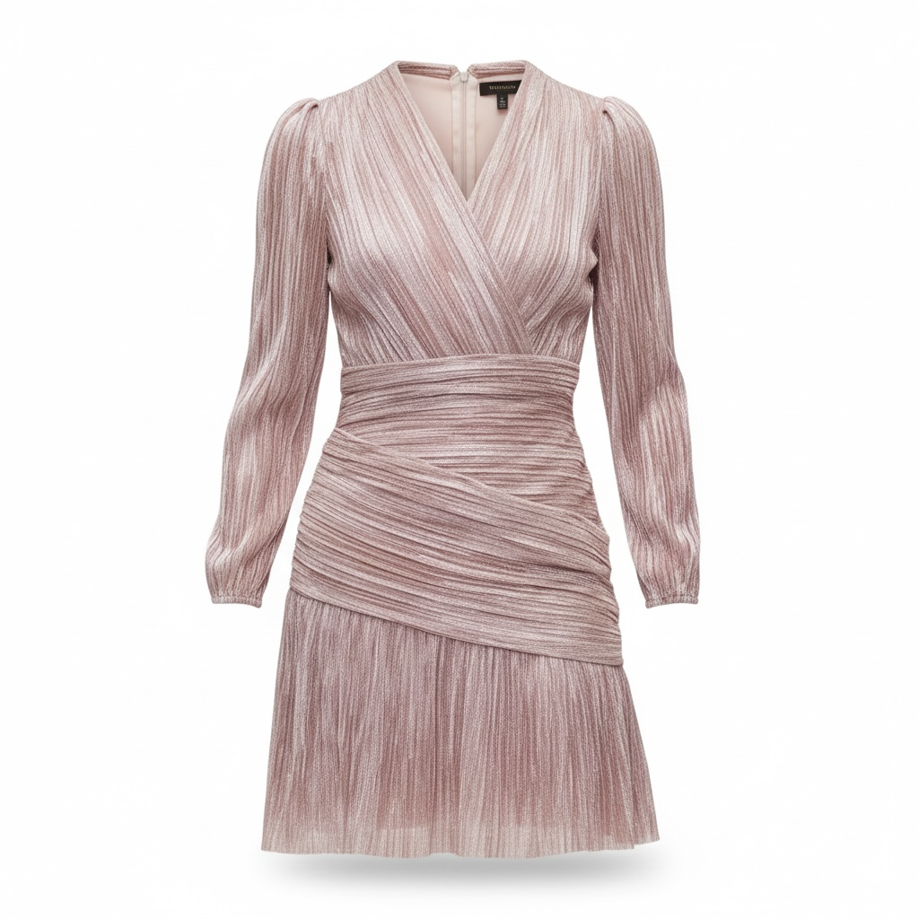 Metallic Plisse Dress size 10