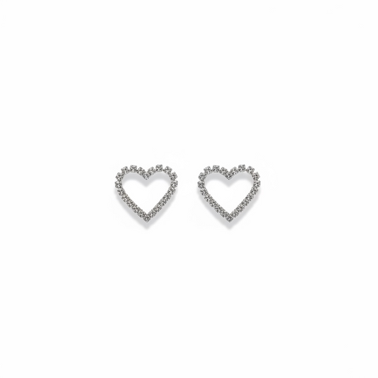 Crystal Heart Earrings