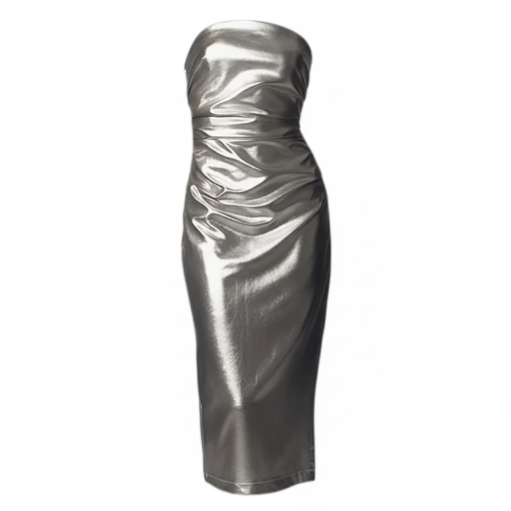 Strapless Metallic Dress size small