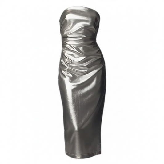 Strapless Metallic Dress size small