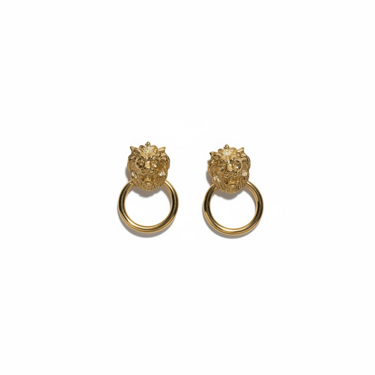 Lion Door Knocker Earrings