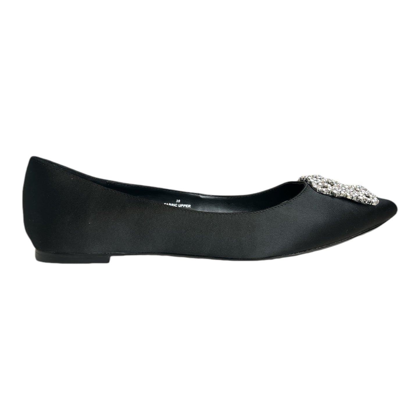 Satin Crystal Flats size 9