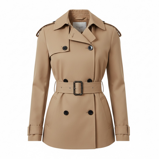 Short Trench Coat Size Medium