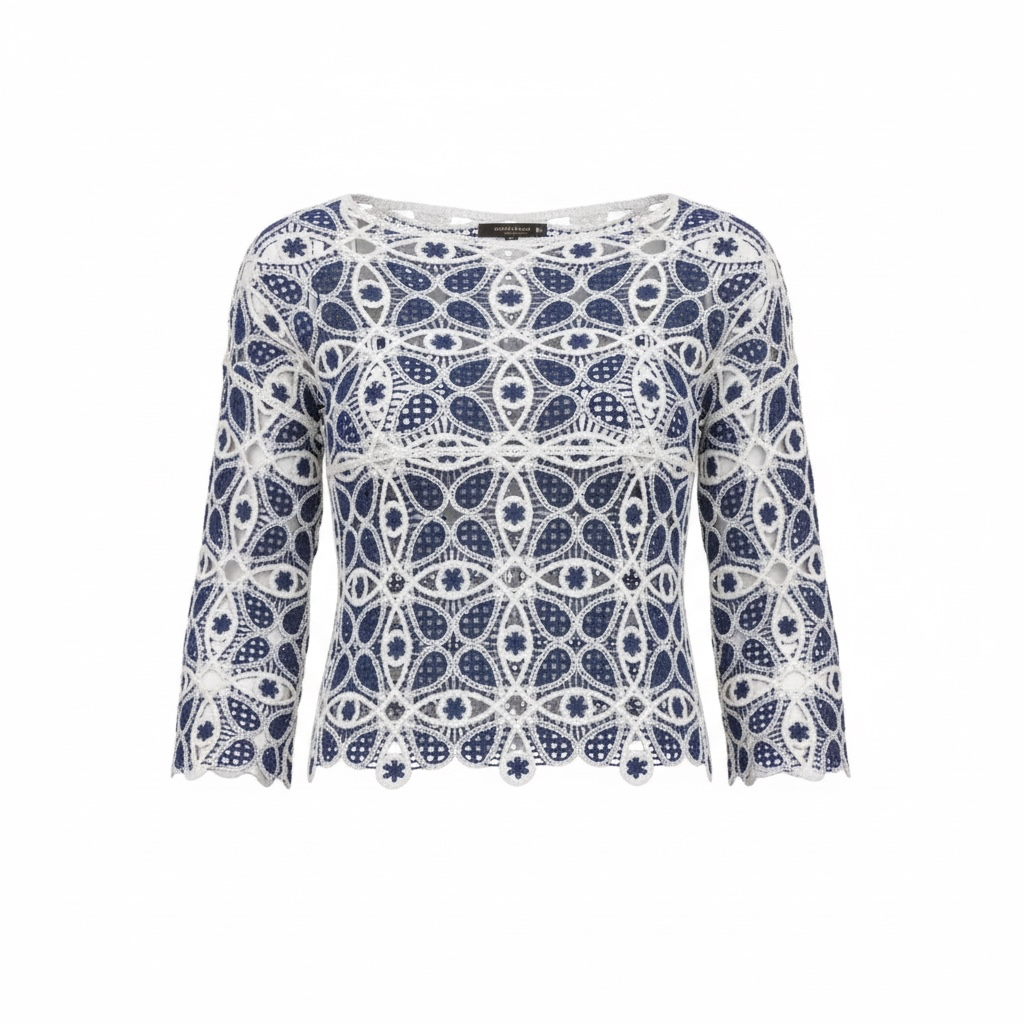 Crochet Long Sleeve Top size XL/XXL NWT