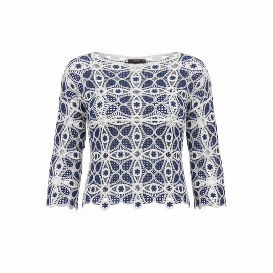 Crochet Long Sleeve Top size XL/XXL NWT