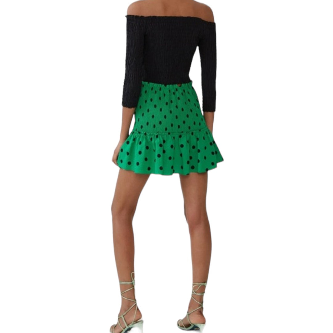 Polka Dot Mini Skirt Medium NEW WITH TAGS