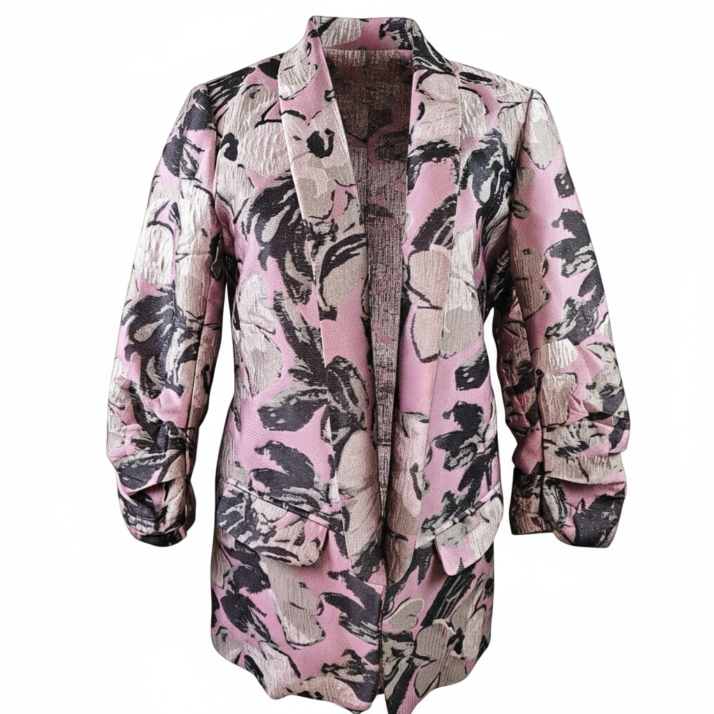 Metallic Floral Blazer size Medium