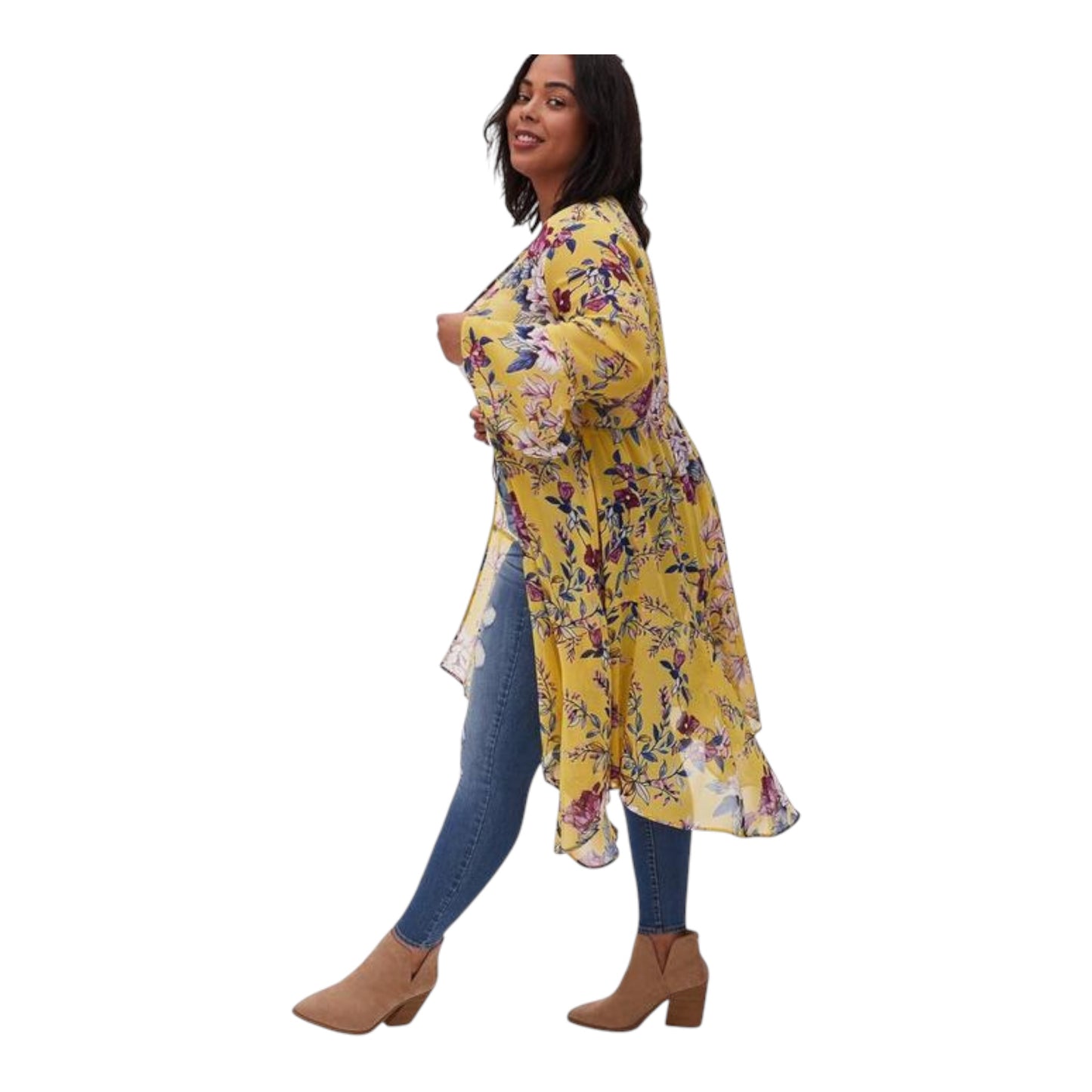Floral Crepe Handkerchief Duster size 0 (Large)