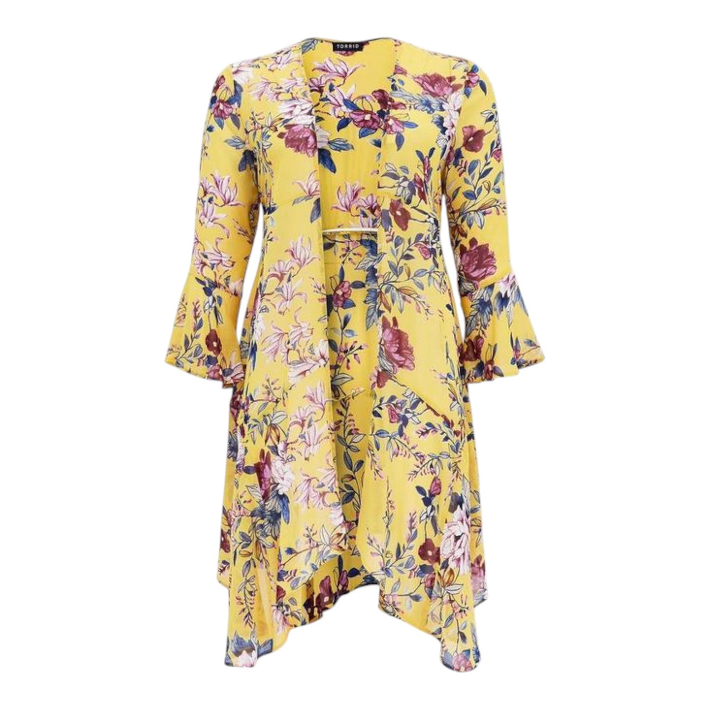 Floral Crepe Handkerchief Duster size 0 (Large)