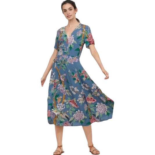 Floral Midi Dress Size 2