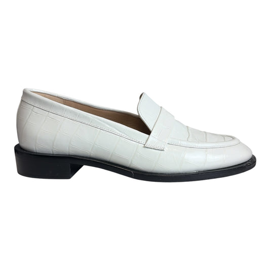 Palmer Sleek Croc-Embossed Leather Loafer Shoes size 8