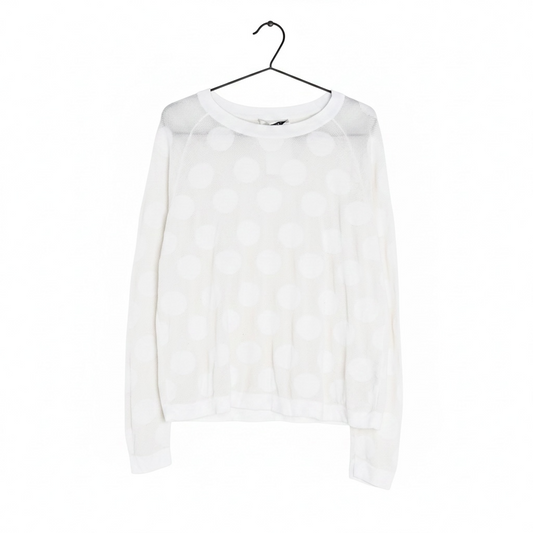 Long Sleeve Polka Dot Pullover size 10