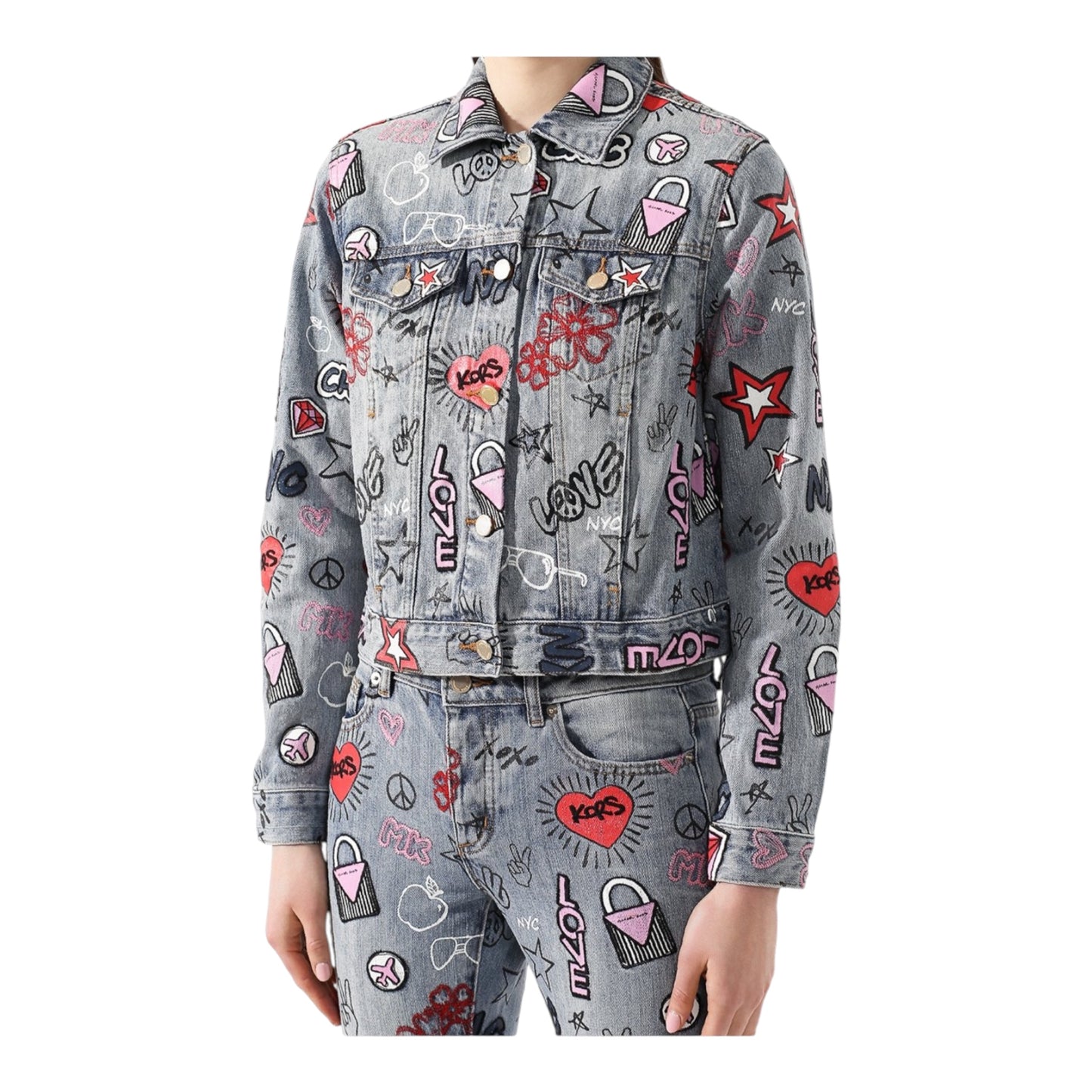 Graphic Denim Jack size Medium