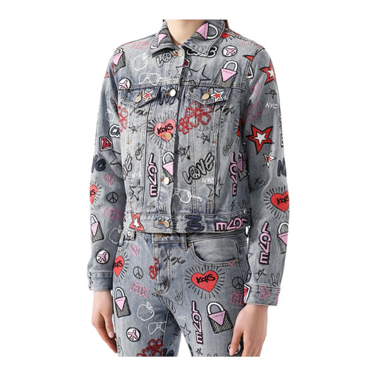 Graphic Denim Jack size Medium