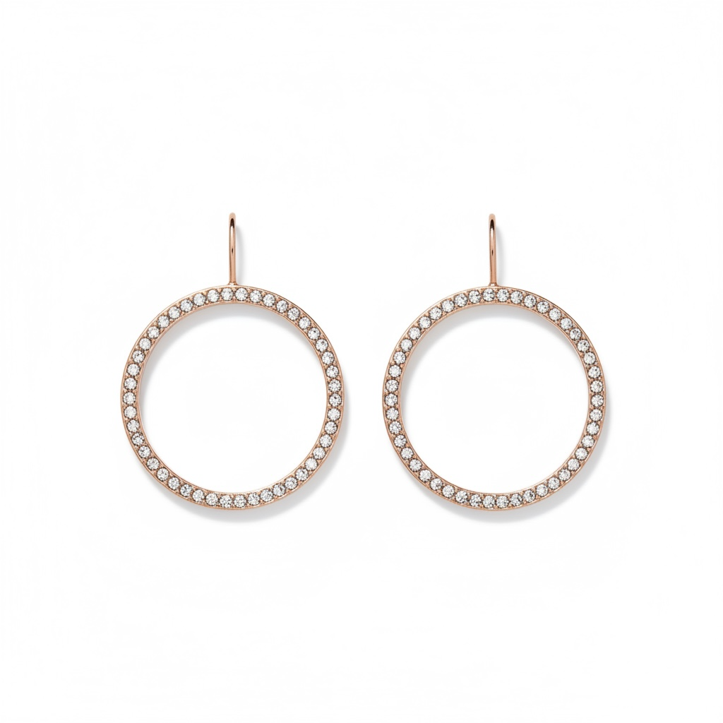 Drop Hoop Earrings