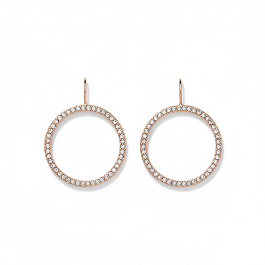 Drop Hoop Earrings