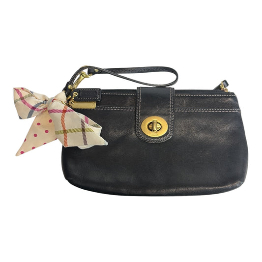 Leather Wristlet with Ribbon