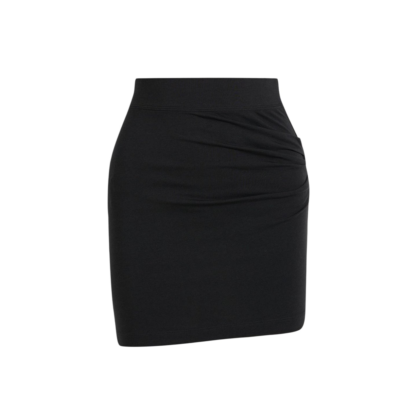 Black Ruched Mini Skirt size S